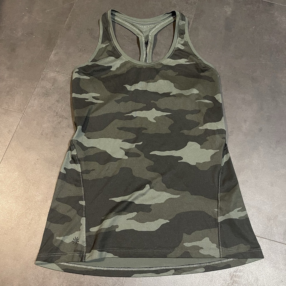 Women's‎ Athleta Tank Top Size XXS Camo Racerback F-59